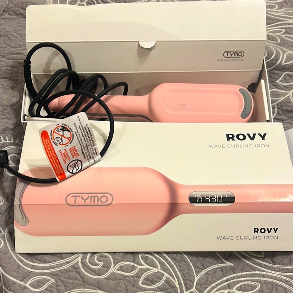 TYMO ROVY Pink Wave Curling Iron